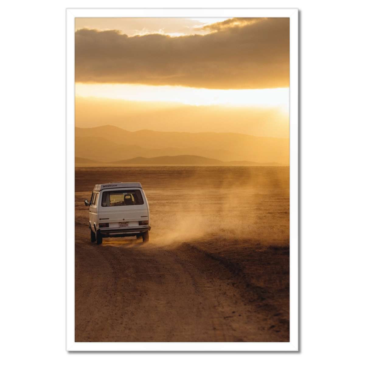 Plakáty v rámu 40x60 Vw Transporter v poušti