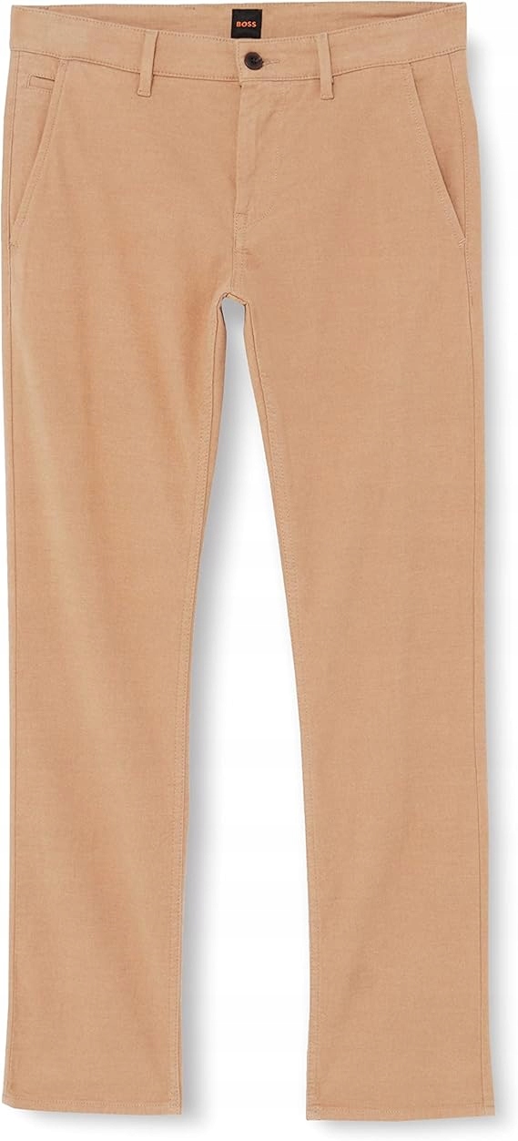 Boss Hnědé Jednoduché Kalhoty Casual Bavlna Elastan 34/32 6FA