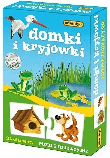 

Domki i kryjówki Puzzle edukacyjne 24 elementy