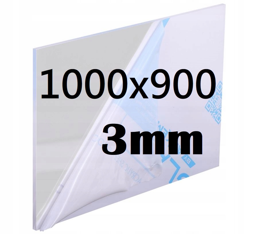 Plexi Plexi Plexi Plexa na míru 100 x 90 cm x 3 mm Bezbarvá Deska