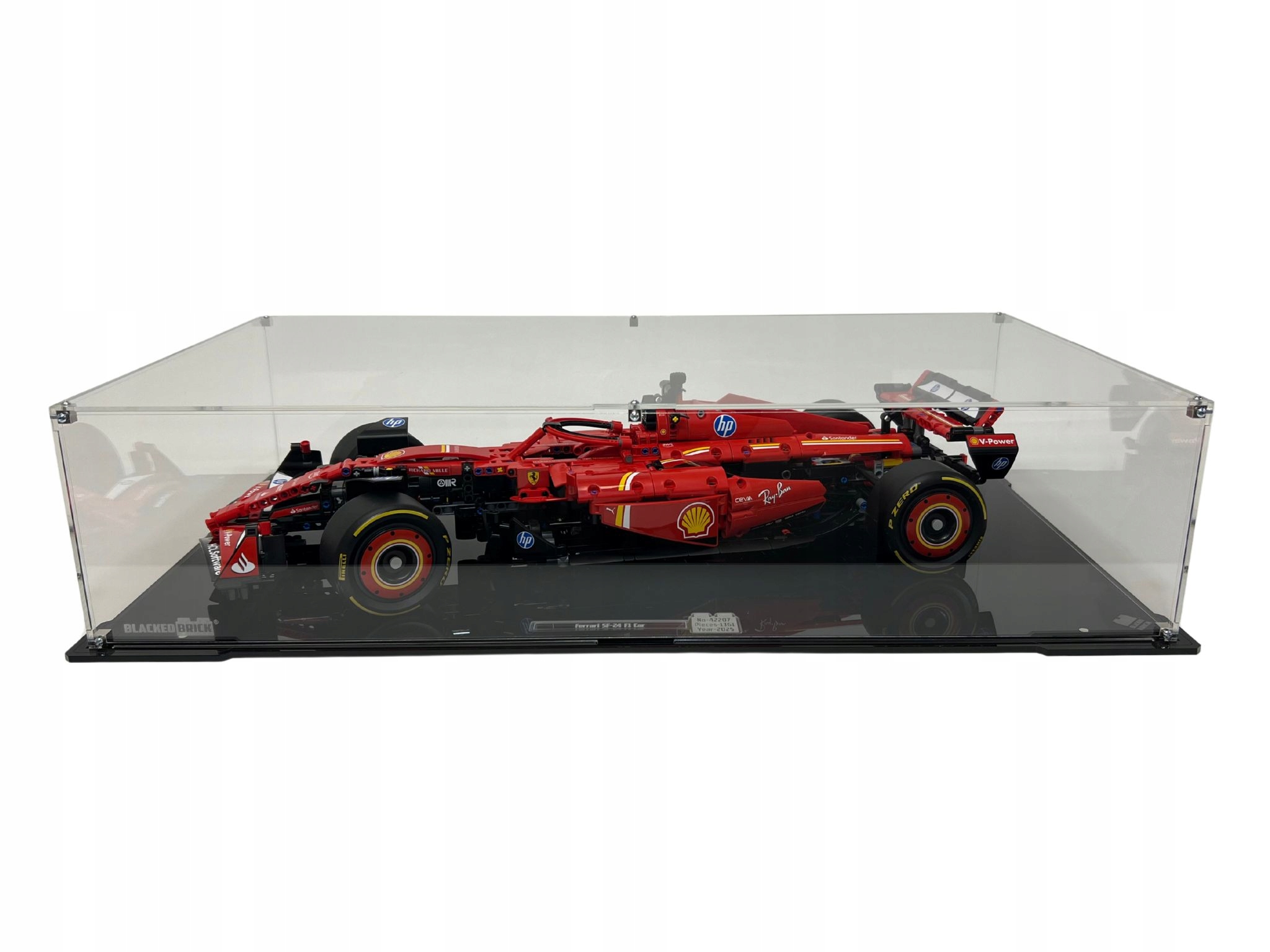 Vitrína Blacked Brick pre Lego 42207 Technic Bolid F1 Ferrari SF-24