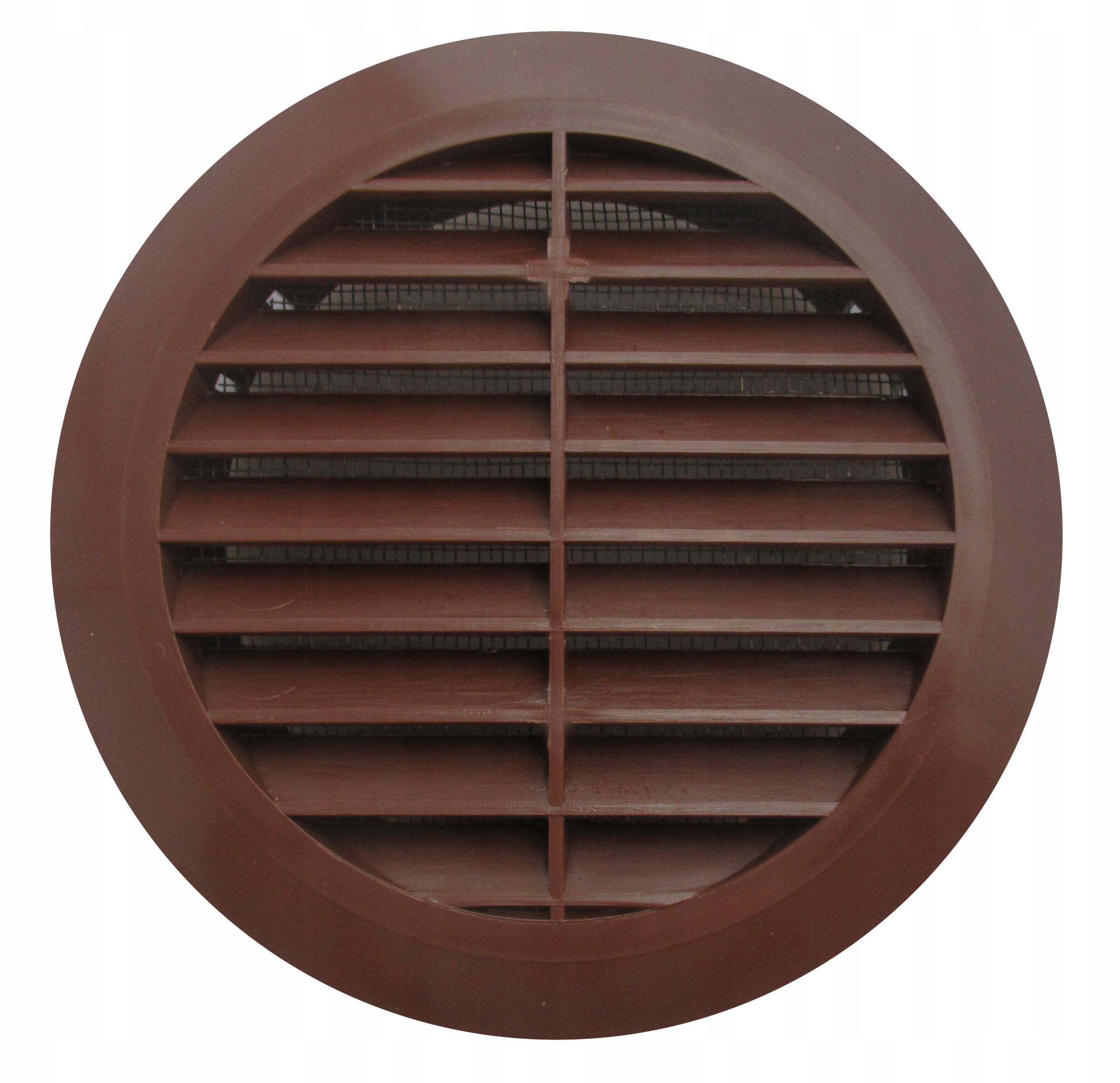 KRATKA WENTYLACYJNA OKRĄGŁA100BRĄZOWA SIATKA STAŁA