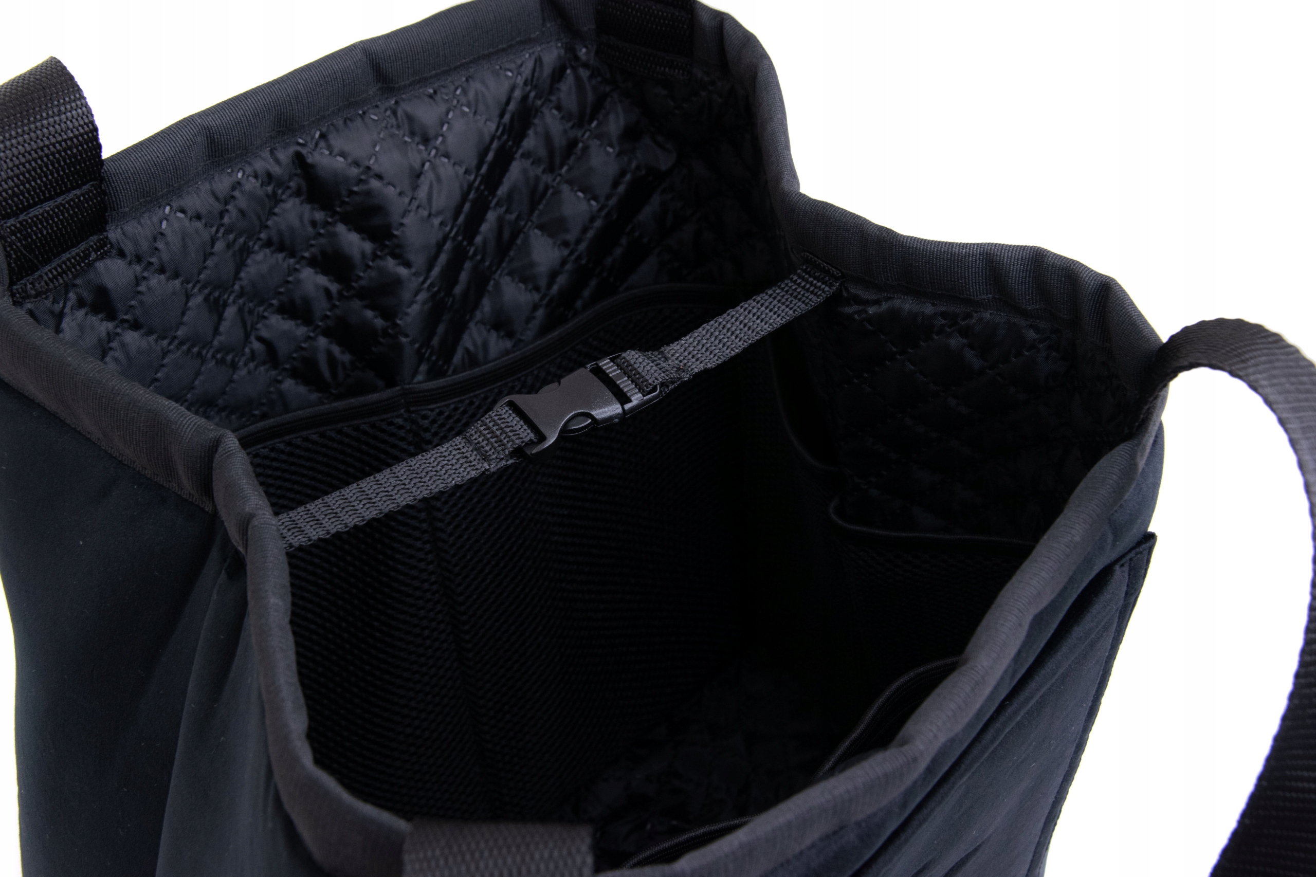 Torebka Pappo Shopper Velvet Kolor czarny