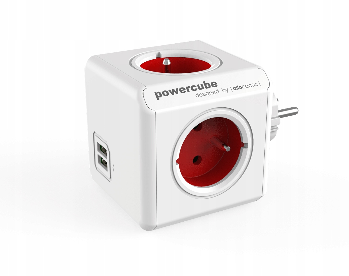 

Rozgałęźnik PowerCube Original Usb Czerwony