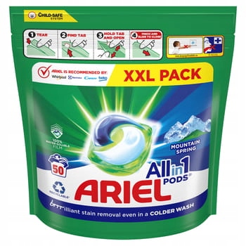 Levně Kapsle na praní Allin1 Mountain Spring Ariel 50 ks