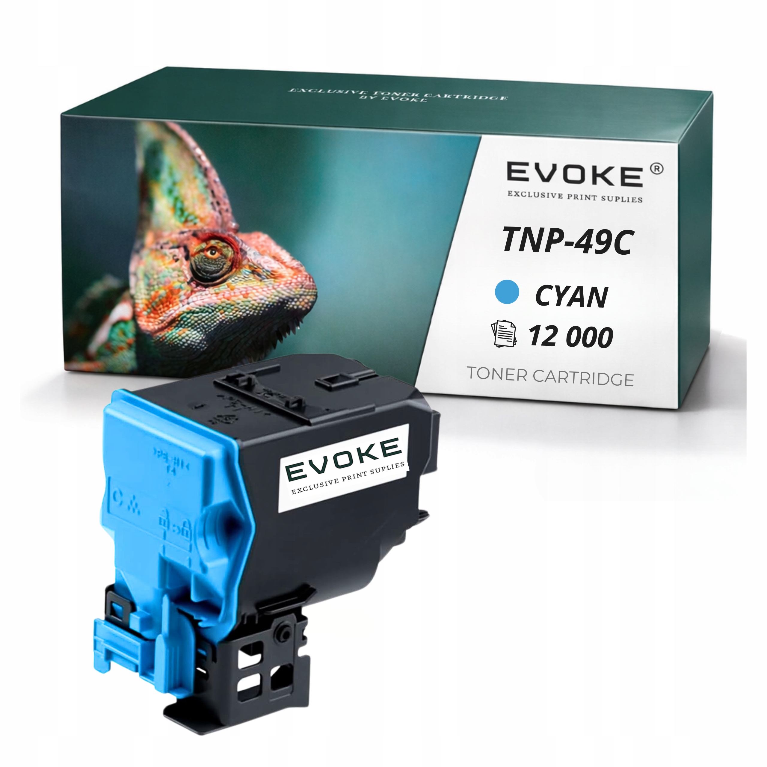 Toner pro Konica Minolta TNP-49C A95W450 TNP49 cyan 12000 stran Bizhub