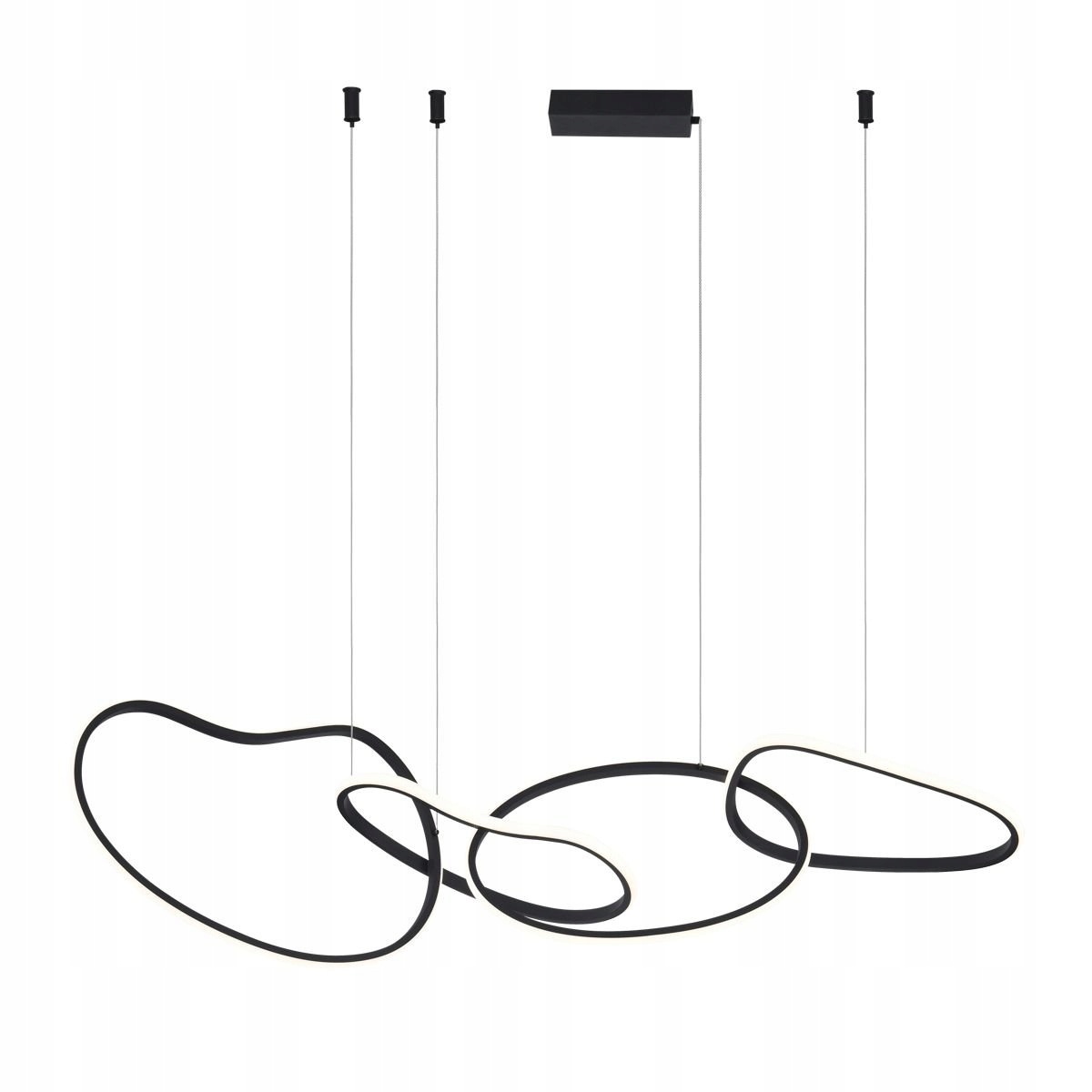 Závěsná Led lampa 60W Fonte Italux černá – moderní
