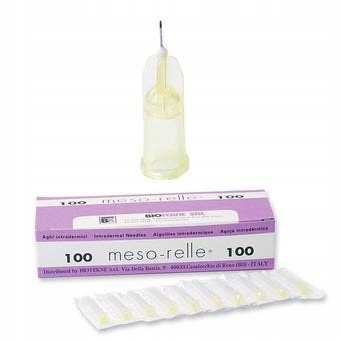 

Igły do Mezoterapii Meso-Relle 0.3x12mm 30G A100