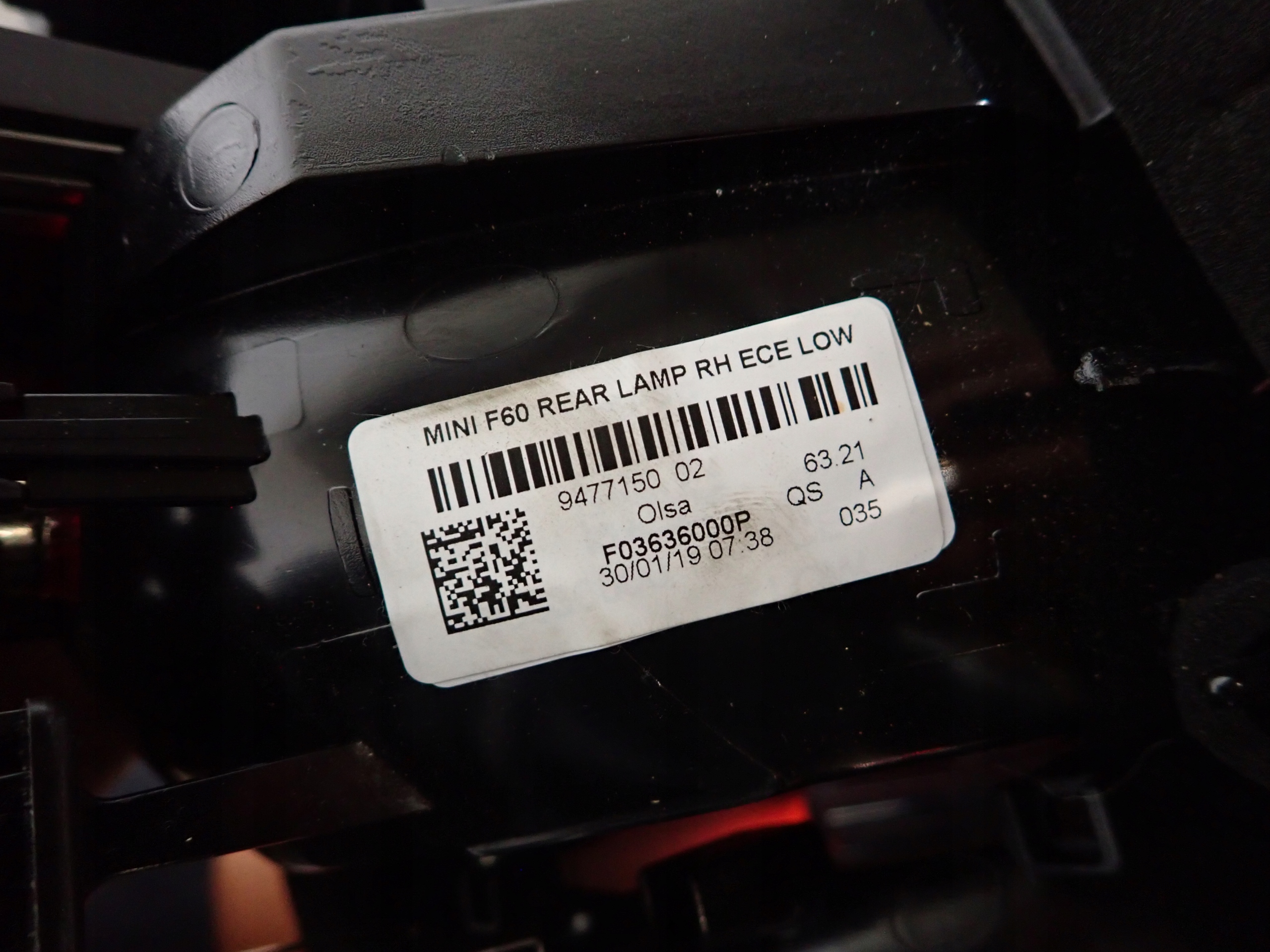 MINI COUNTRYMAN F60 17- light right rear part rear