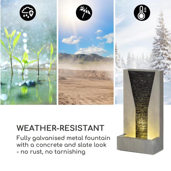 Fontanna ogrodowa Blumfeldt Riverrun LED ocynkowan Kod producenta 10034777