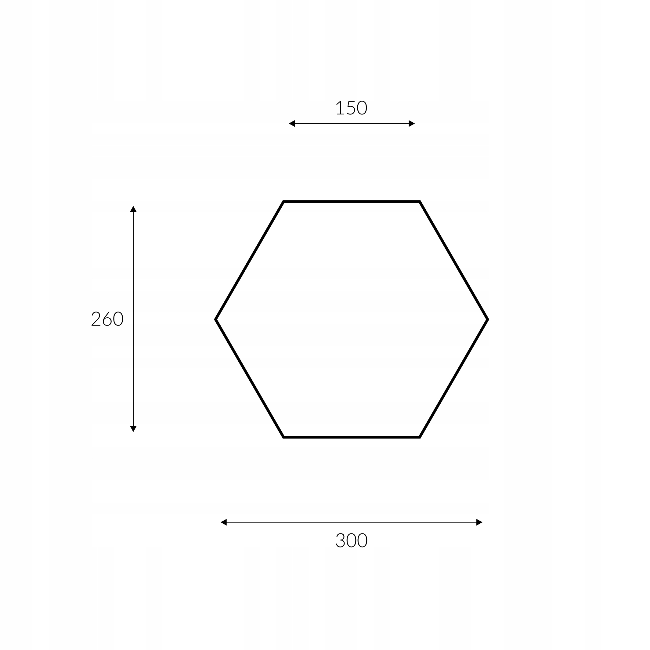DREWNIANA PÓŁKA HEKSAGON PLASTER MIODU MAXI Grubość 15 mm