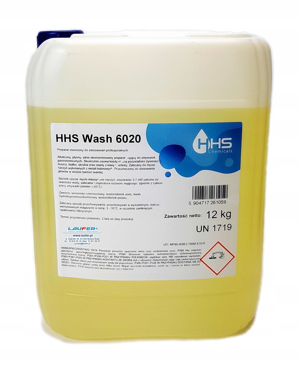 Płyn do zmywarki naczyń HoReCa HHS Wash 6020