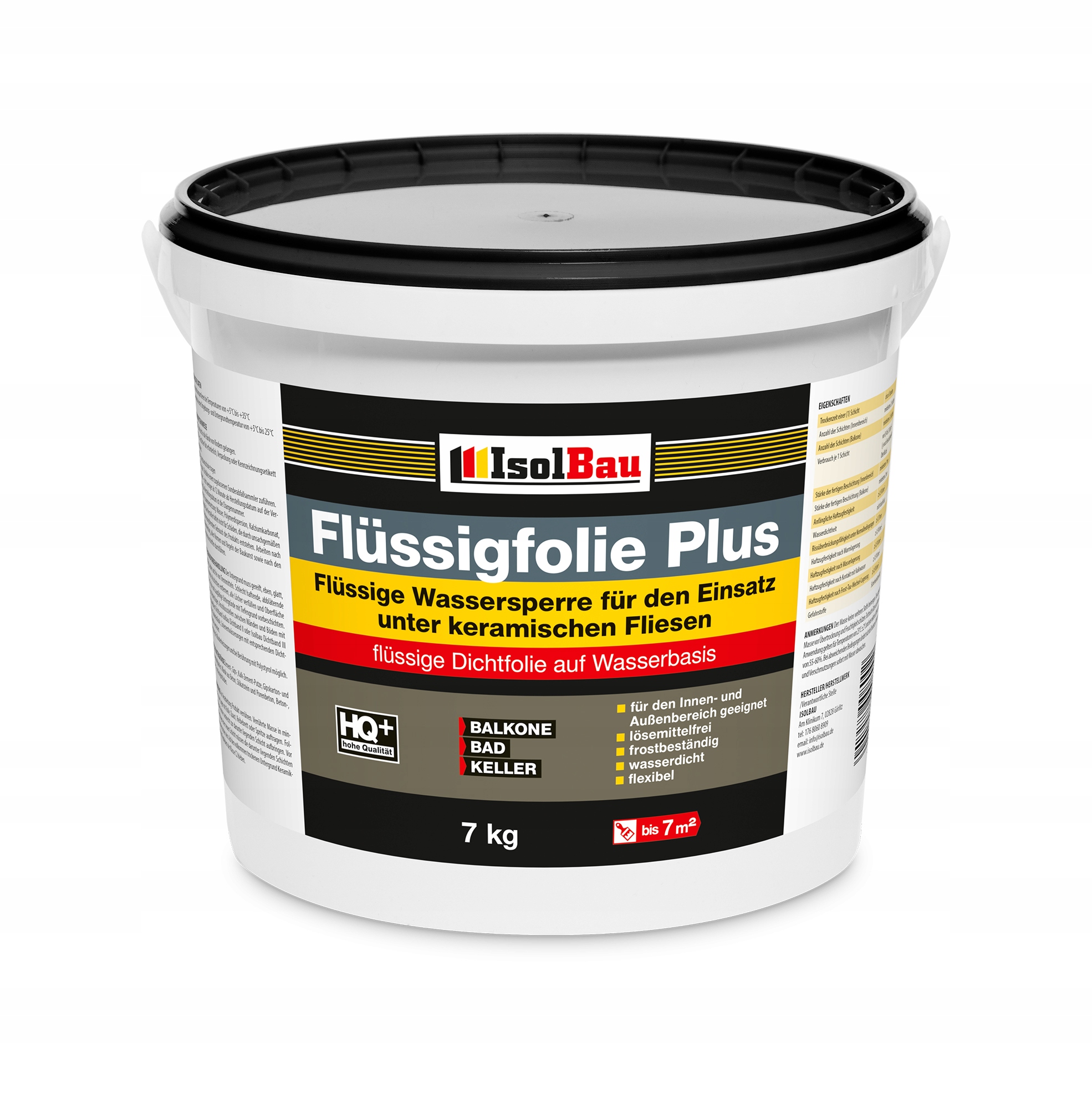 FOLIA W PŁYNIE 7KG NA ZEWNĘTRZ ELASTYCZNA FLUESSIGFOLIE PLUS