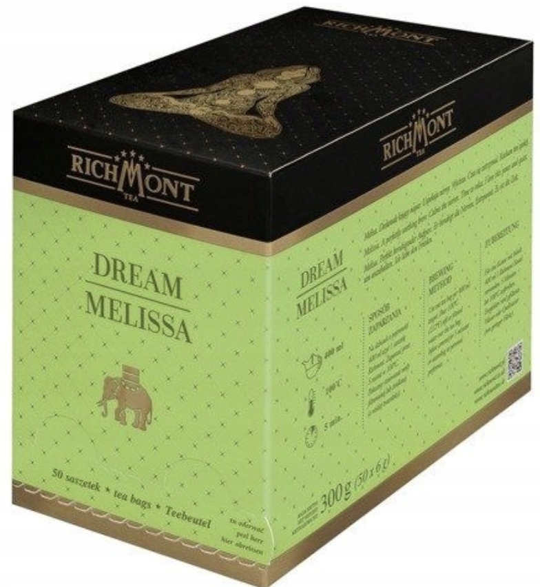 Levně Richmont Bylinný Čaj Dream Melissa 50 kusů v sáčcích Melisa Jablko