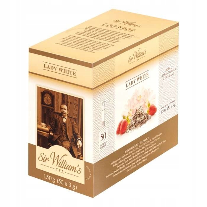 Levně Čaj Sir William's Lady White 50 x 3 g