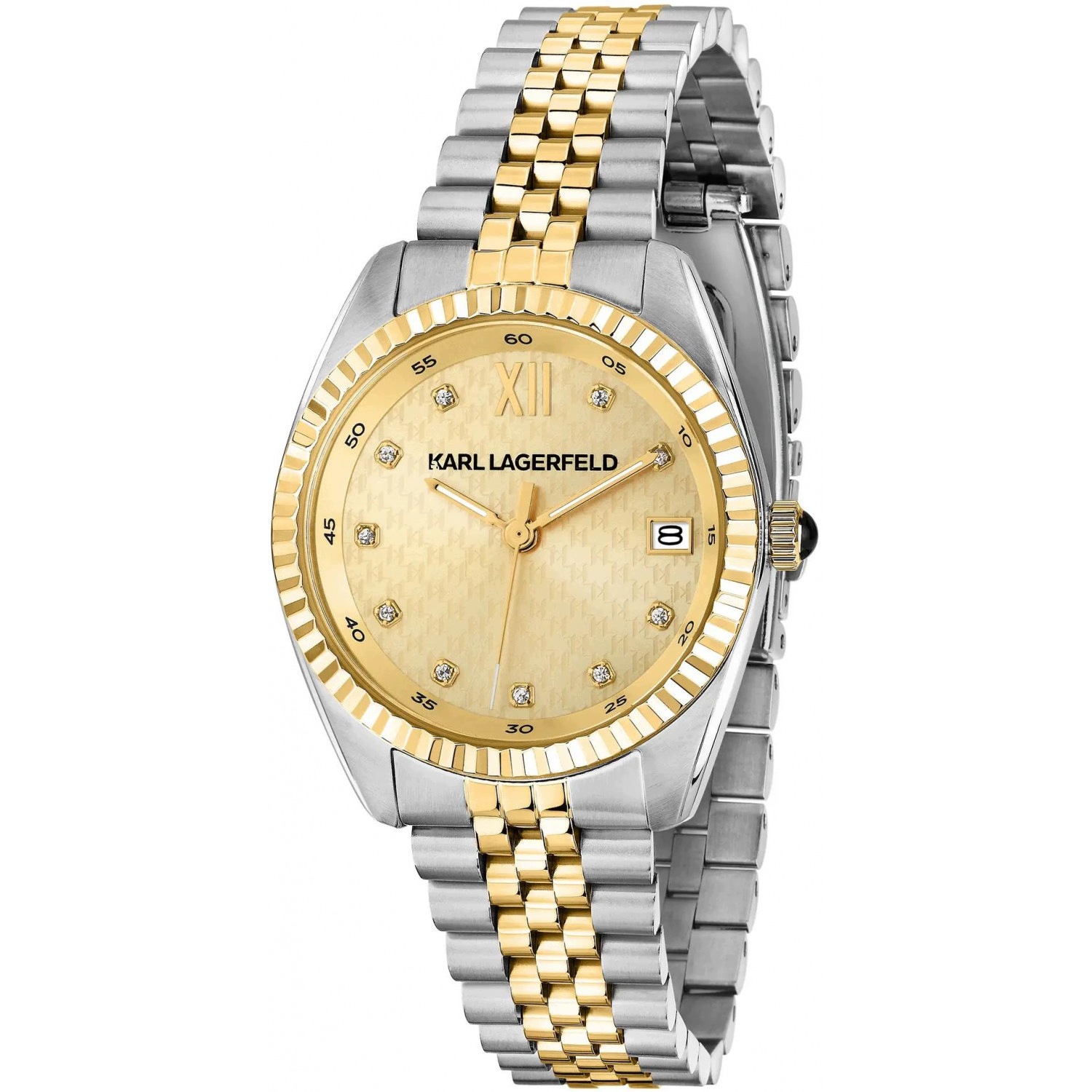 Dámské hodinky Karl Lagerfeld R0553108506 Zirkony stříbrné