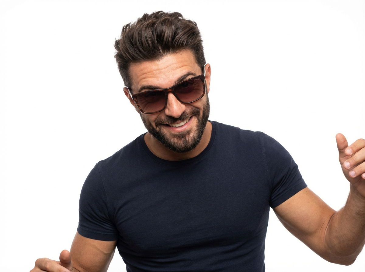 Okulary przeciwsłoneczne Guess 5082 52F 60 męskie Uv 400 Etui