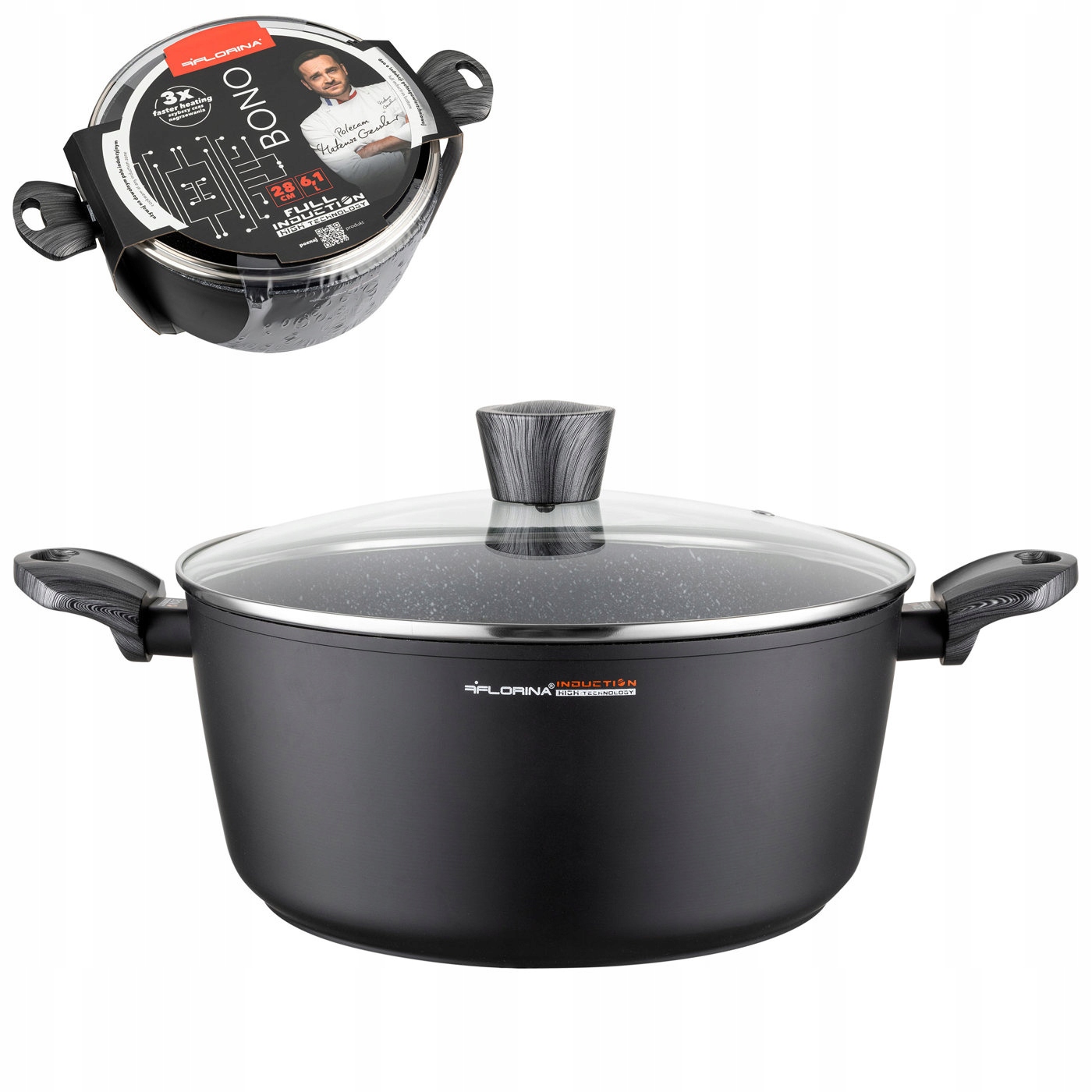 Garnek nieprzywierający Florina Bono by Mateusz Gessler 28 cm 6,1 l