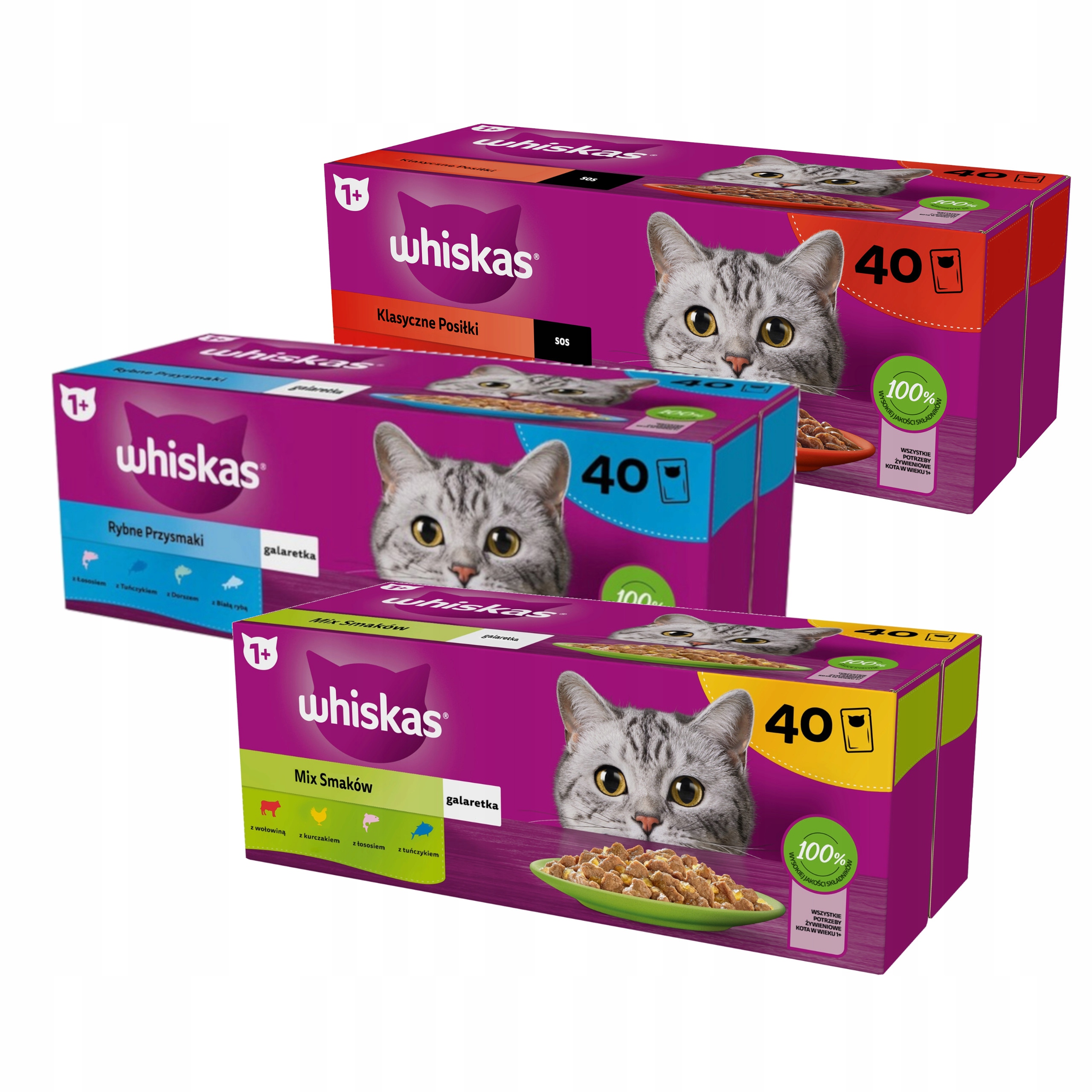 Whiskas mokré Krmivo pro kočky Mix chutí 120x 85g