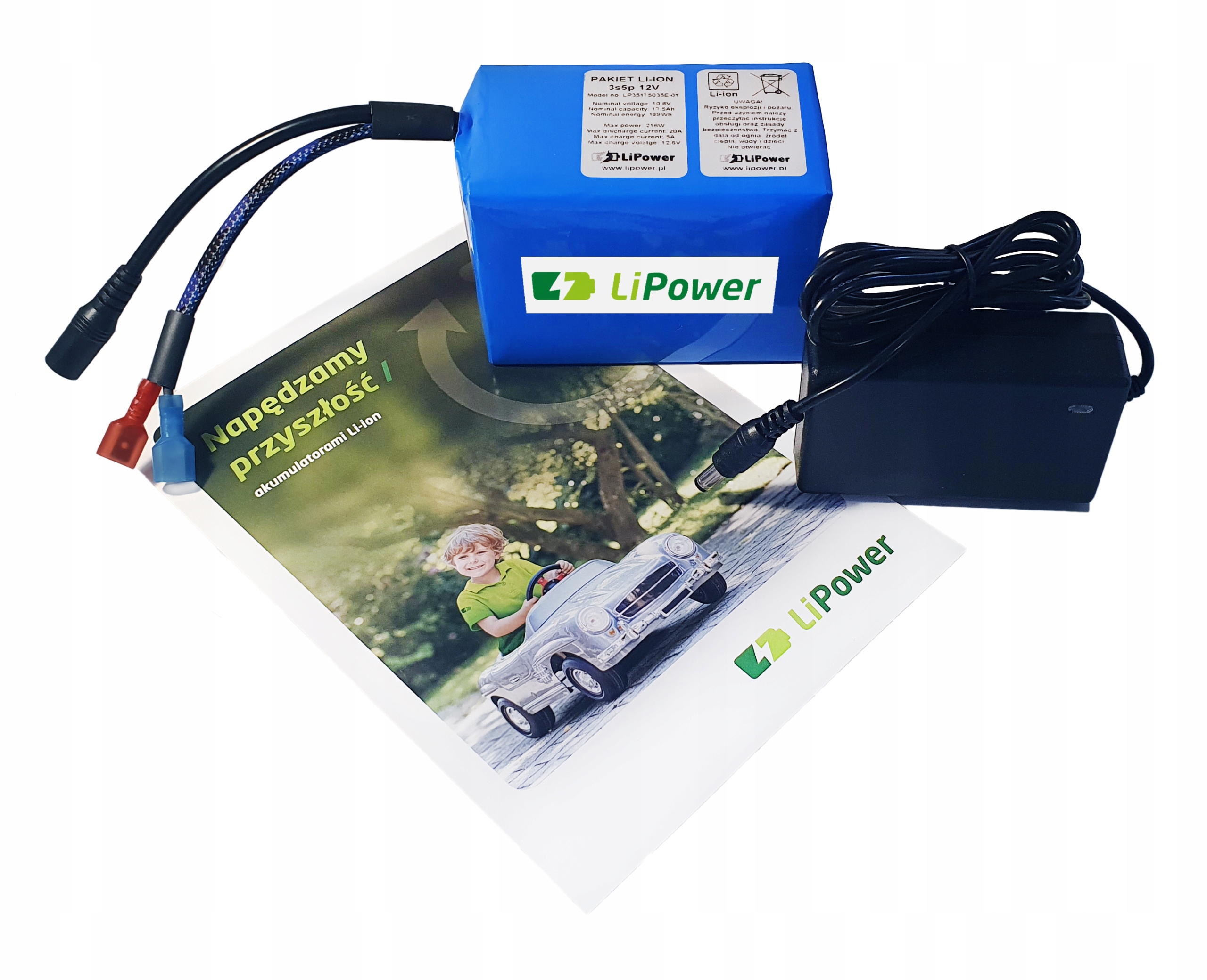 

Akumulator Li-Ion LiPower 17.5Ah 12V ładowarka 5A