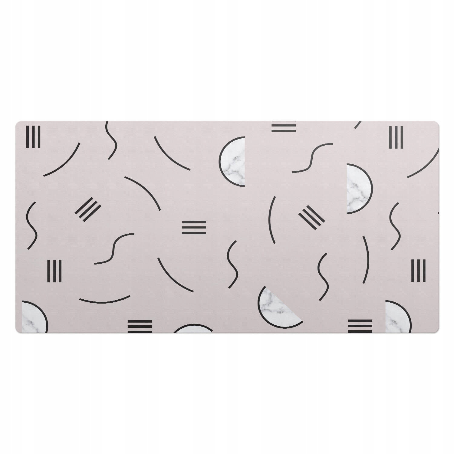 Herní podložka s grafikou na stůl Vzor s geometrickými tvary 100 x 50 cm