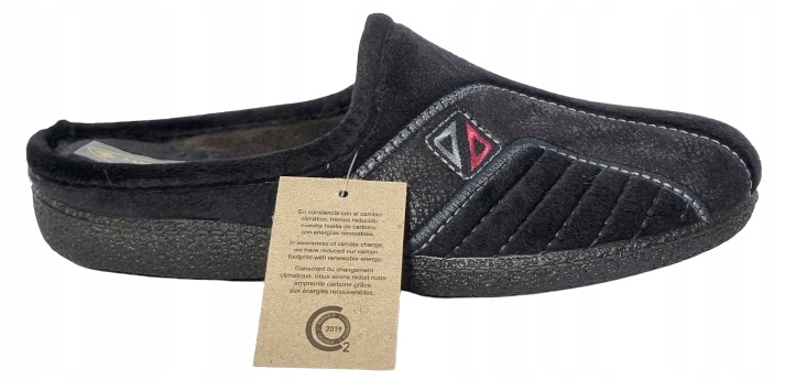 Černé papuče z velurové tkaniny Sanital Flex LC9865X r40