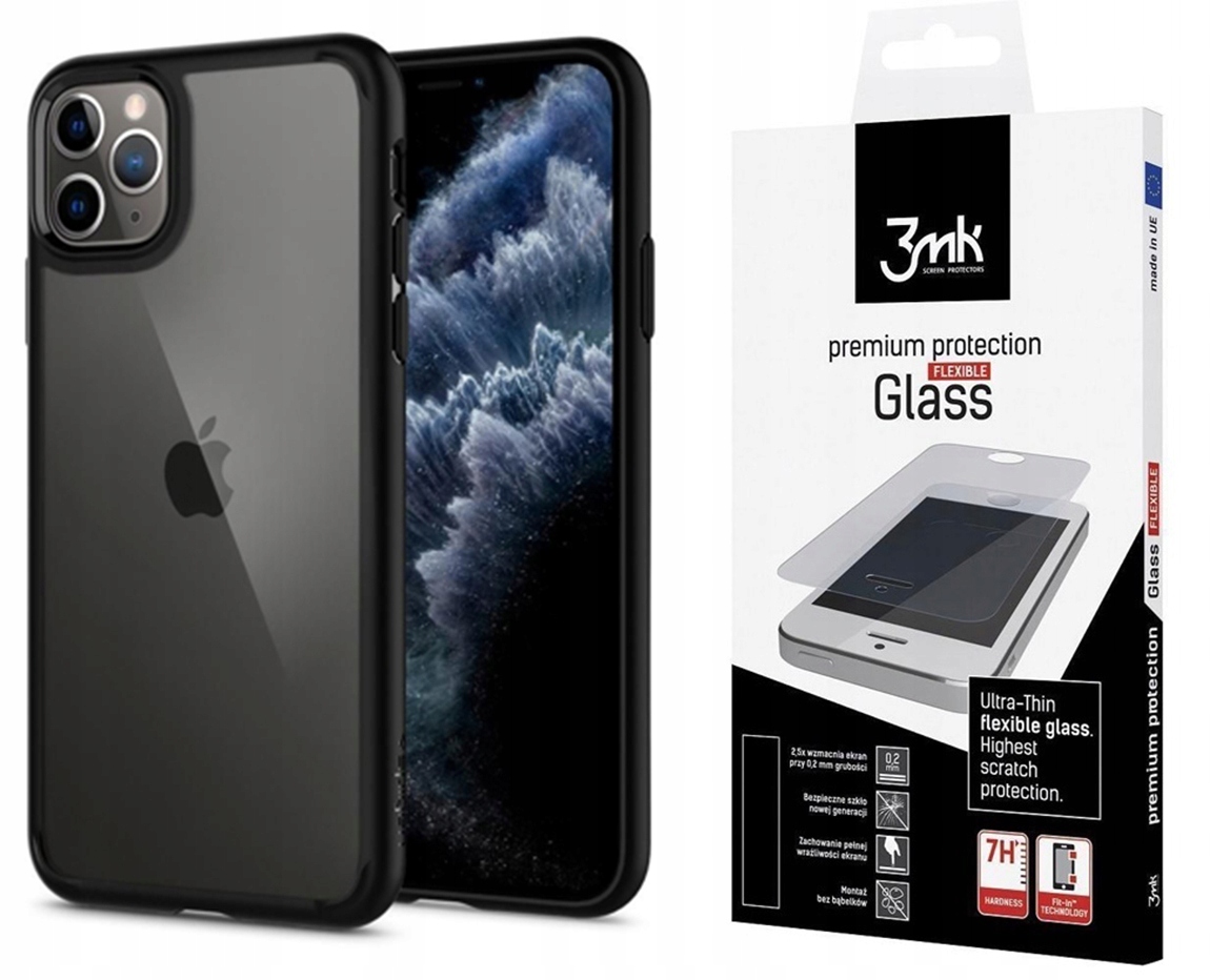 

Etui do Iphone 11 Pro Max Spigen Ultra +Szkło 3MK