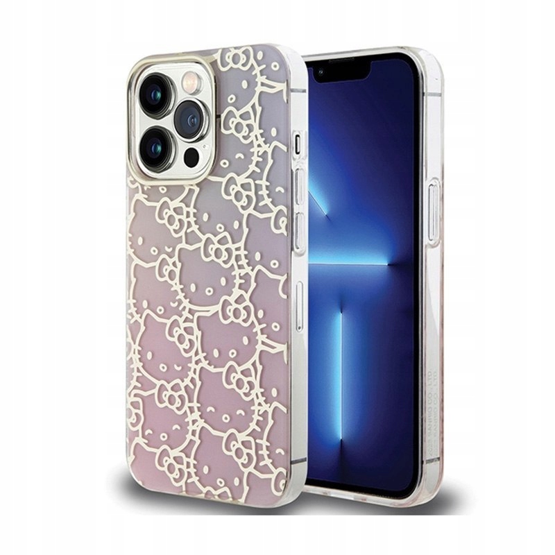 Hello Kitty IML Gradient Electrop Pouzdro s motivem hlavy Kitty Pouzdro iPhone 15 Pro