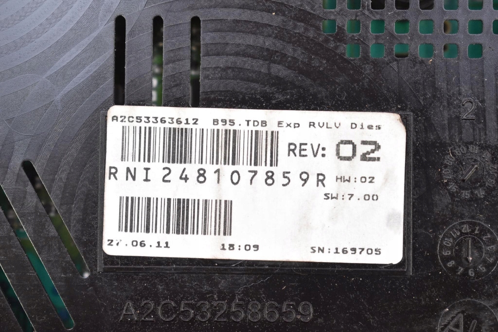 dials dials EU A2C53258659 RENAULT MEGANE 3 III 1.5 DCI 90 KM 08-14