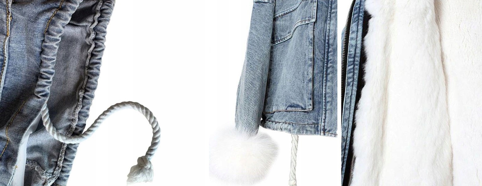 

Kurtka Jeansowa Z Futerkiem Katana Futerko Miś L