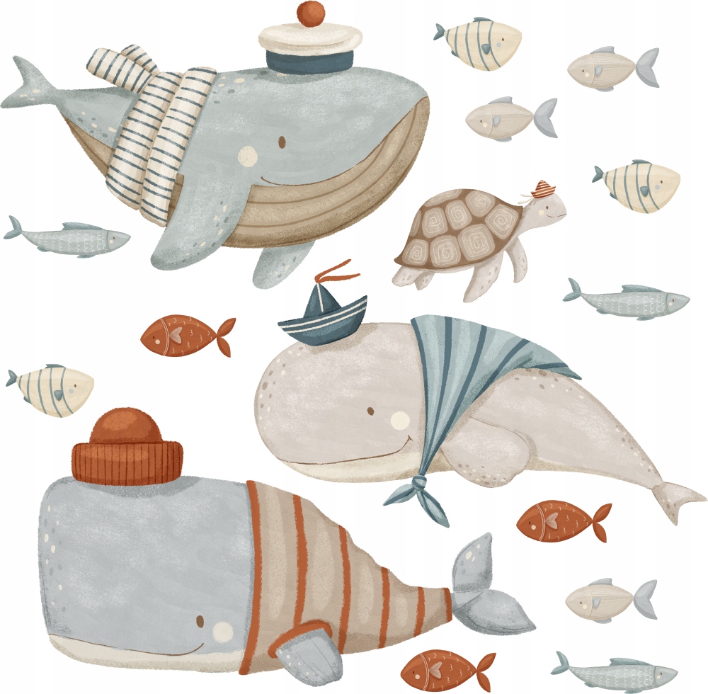 

Naklejki Na Ścianę Dla Dzieci Morskie Ocean NR.8