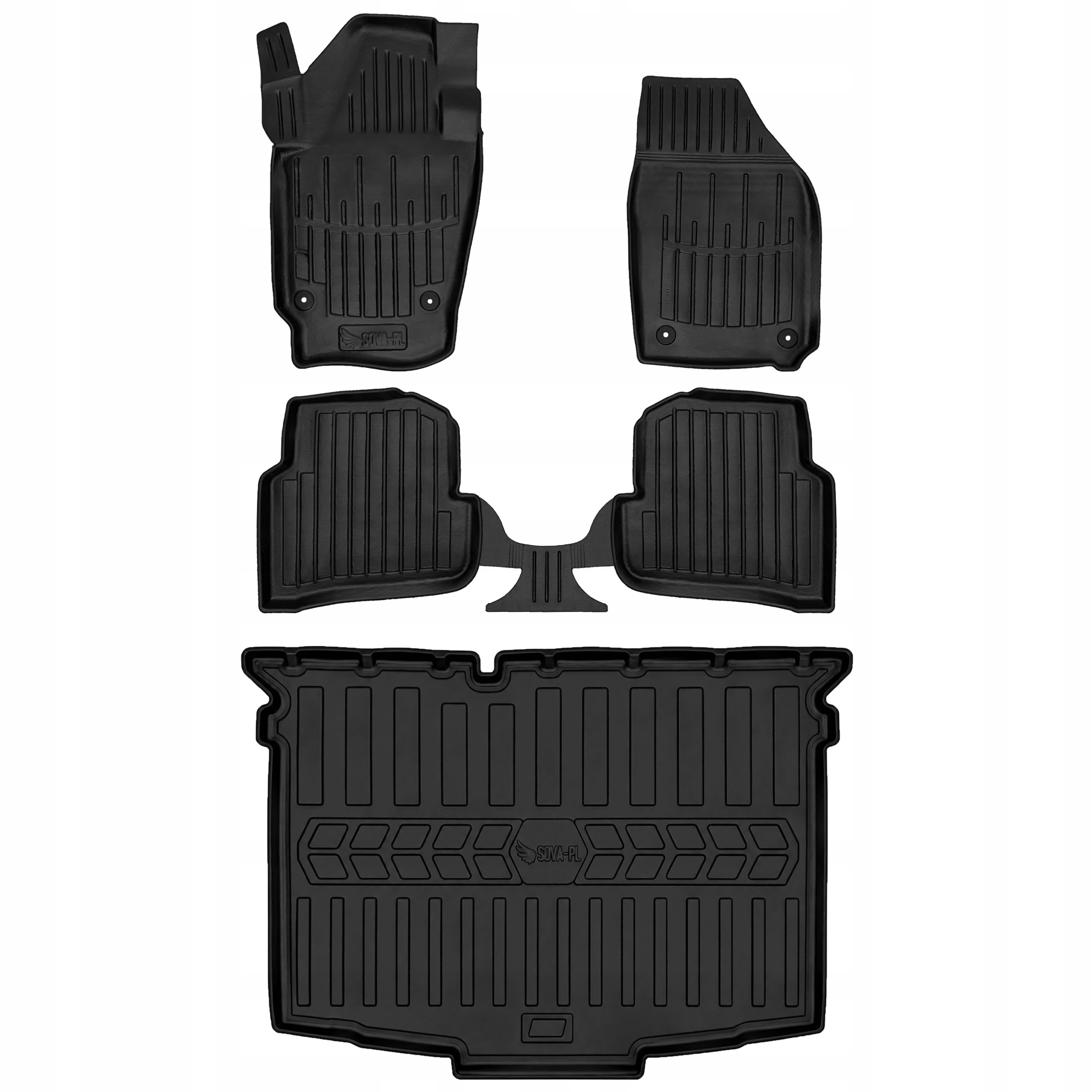 Dywaniki gumowe 3D Skoda Fabia III Nj (2014-2021) hatchback +Mata