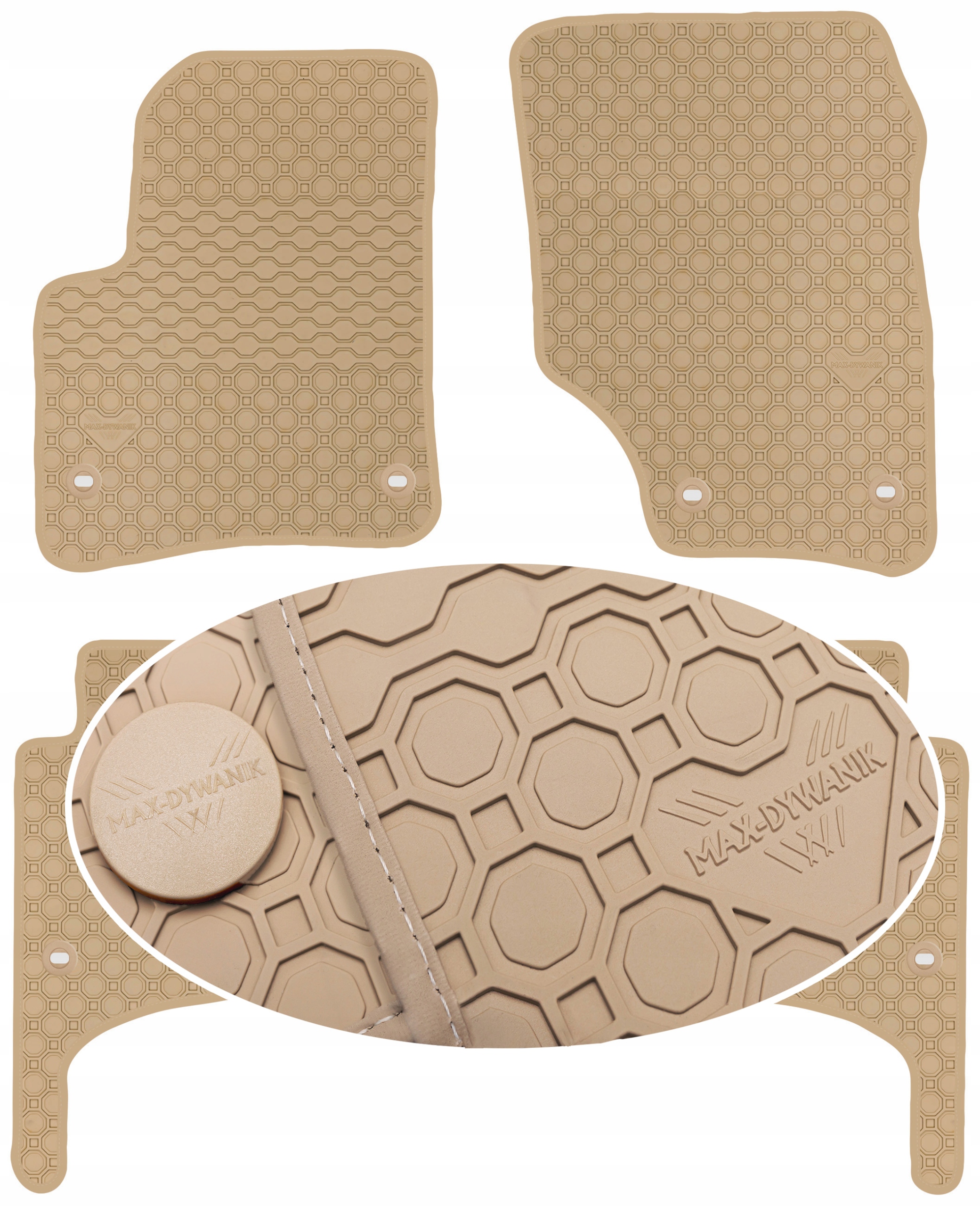 Vw Touareg I 2002-2010 Koberce Béžové