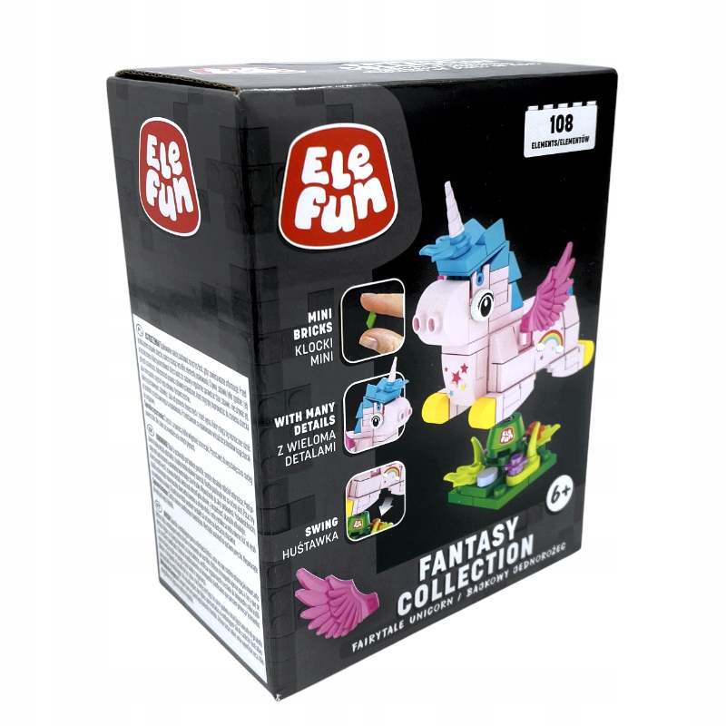Klocki Elefun Fantasy Collection Bajkowy Jednorożec 108 elementów Marka Elefun