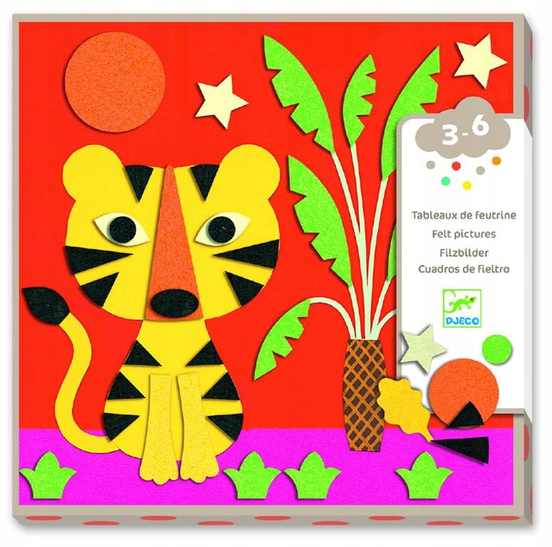 

Wyklejanki filcowe Słodkie Zwierzątka Djeco