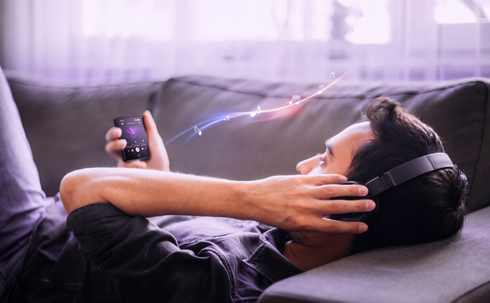 ODTWARZACZ MUZYCZNY HIFI MP3 MP4 16GB BLUETOOTH 5.3 FM RADIO POLSKI MENU Zasilanie akumulatorowe