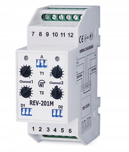Mikroprocesorový časový relé REV-201M Novatek Electro za 1528.00CZK ...
