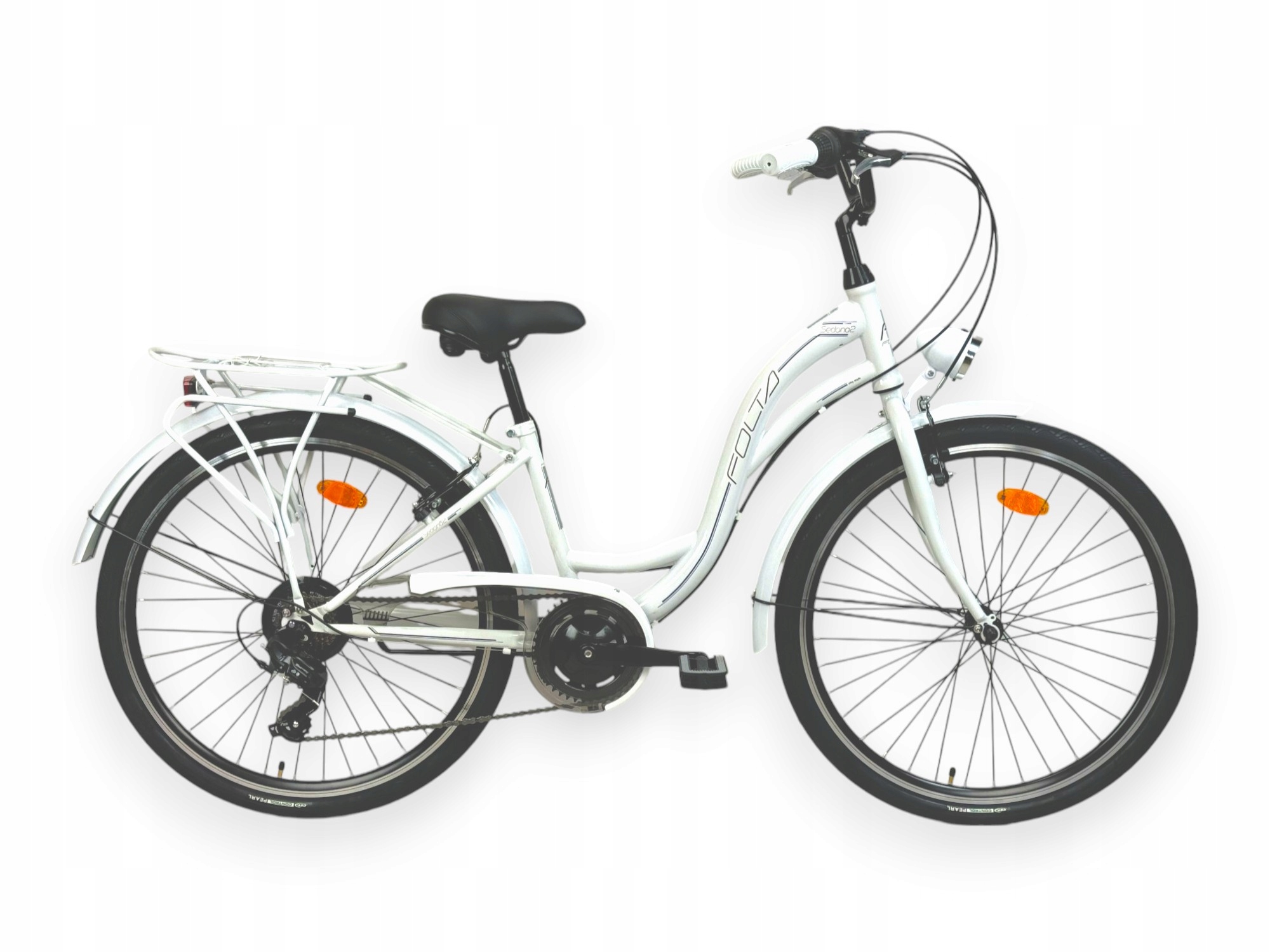 Damski Rower Miejski Damka Folta 17,5"/28" Sedona Swan 2 Biały Mat