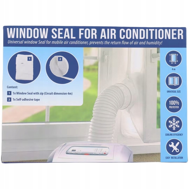 ZESTAW USZCZELKA OKIENNA DO KLIMATYZATORA OKNO 4m