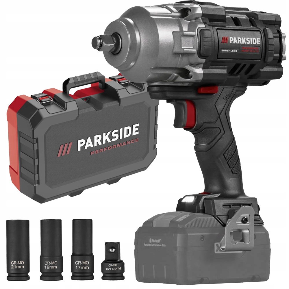 Akumulátorový Rázový Uťahovák Pre Kolesá Parkside Passp C4 20V 1356 Nm Kufor
