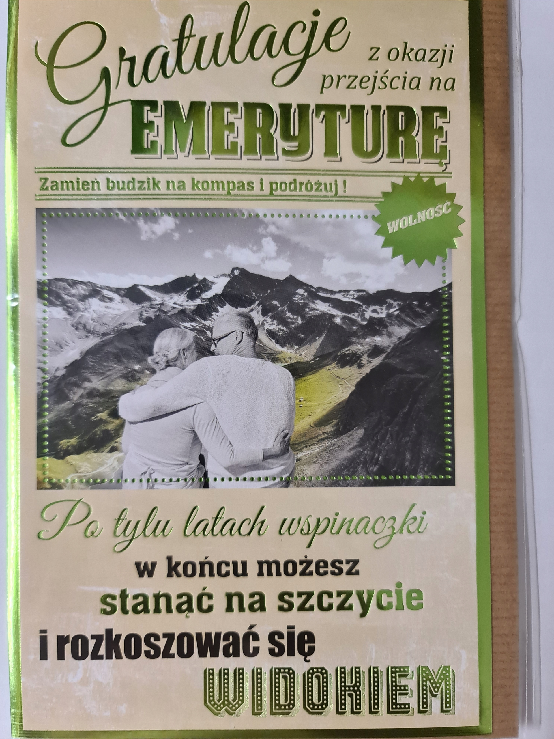 

kartka Z Okazji Przejścia Na EMERYTURę Emerytura