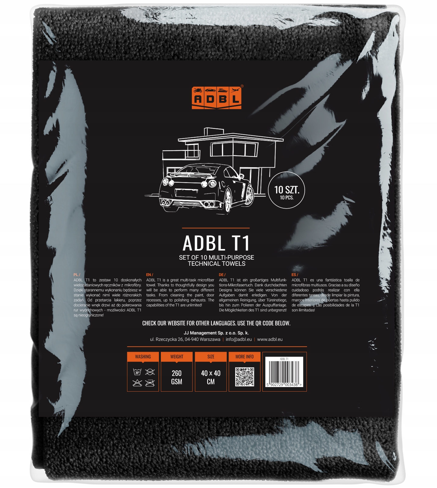 

Adbl T1 Zestaw 10x Miękkie Mikrofibry 40x40 cm