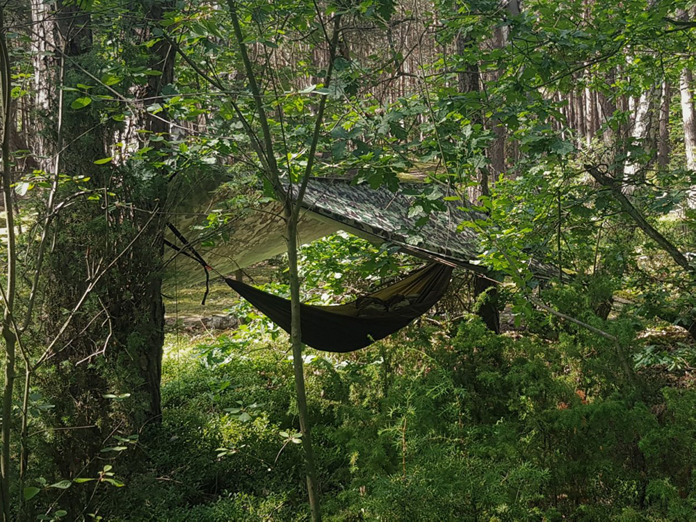 3x3 m-Termoizolacyjna płachta, Tarp BUSHMEN CAMO Model 3 x 3 m