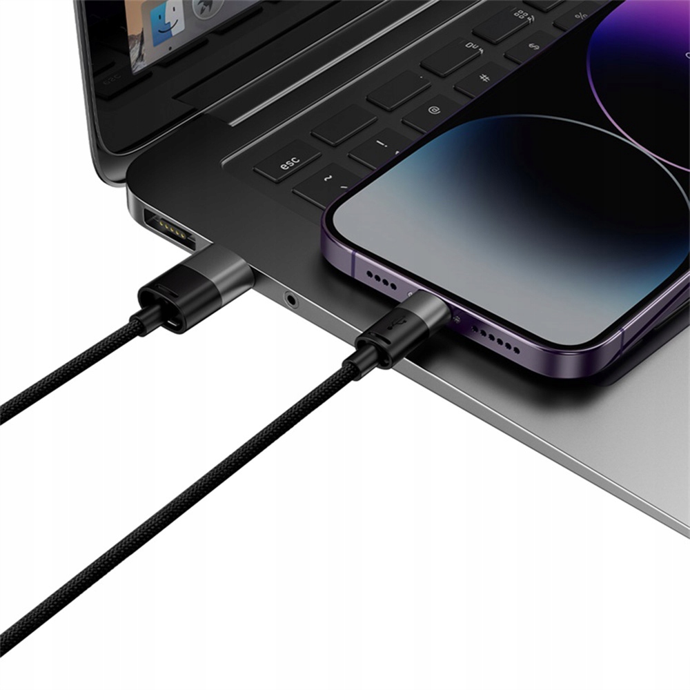 BASEUS KABEL MOCNY UNIWERSALNY 3w1 USB-C MICRO USB LIGHTNING 3.5A 120CM Zgodność ze standardem Quick Charge 2.0 Quick Charge 3.0