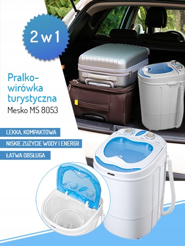 Pralko-wirówka turystyczna Mesko Pojemność do 3kg Model MS8053