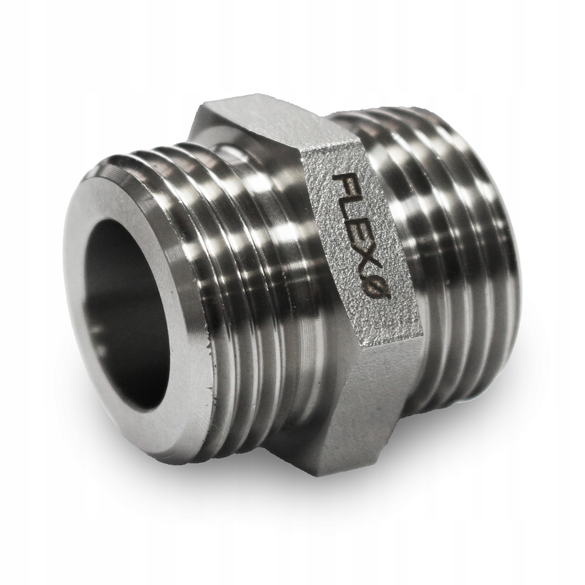 Nypel ze stali nierdzewnej płaski DN50 2 1/2" z płaskim czołem Gz Flexo