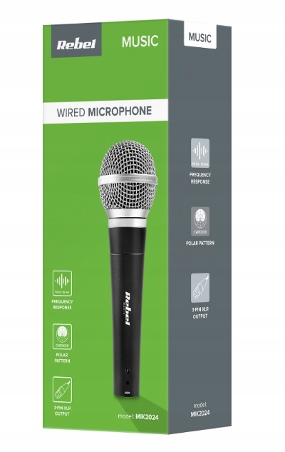 MIKROFON DYNAMICZNY PRZEWODOWY REBEL DM-80 MIK2024 Kod producenta MIK2024