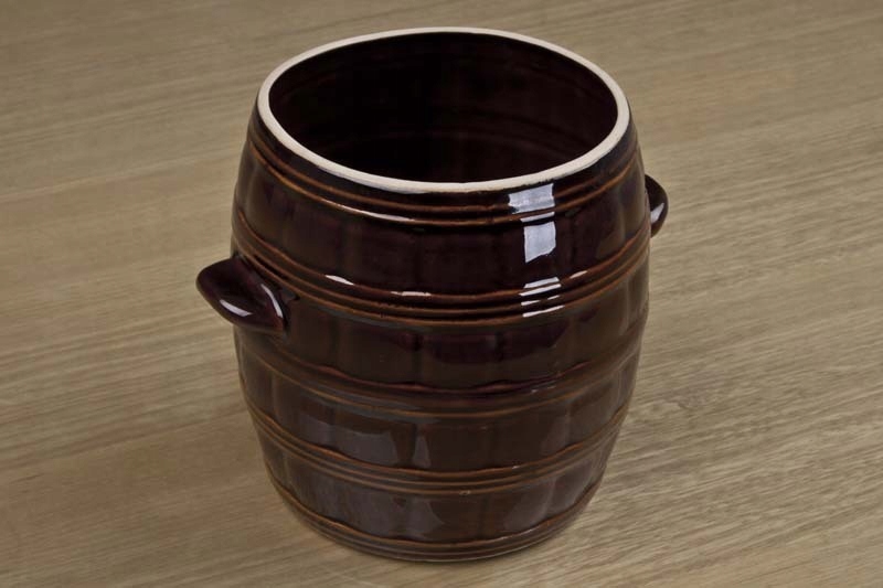 Beczka, garnek z kamionki 5 L Cechy dodatkowe uchwyt