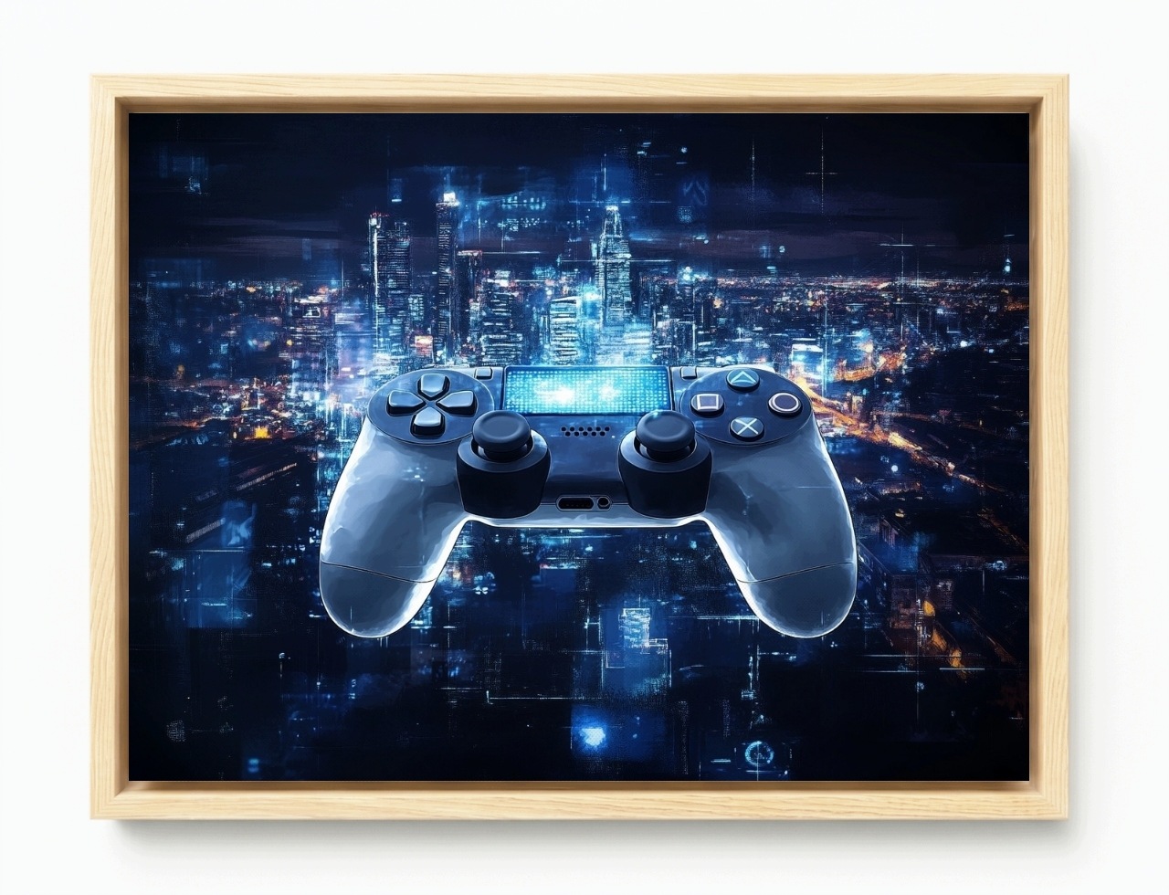 Obraz Rám American Box Gaming Hra Gamepad Konzola Kontroler Město 100x75