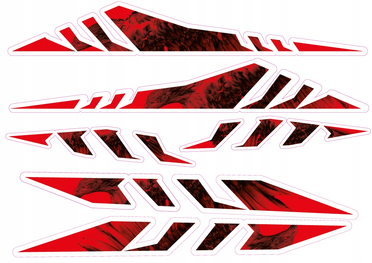 NAKLEJKA WARP NA KASK MOTOCYKLOWY